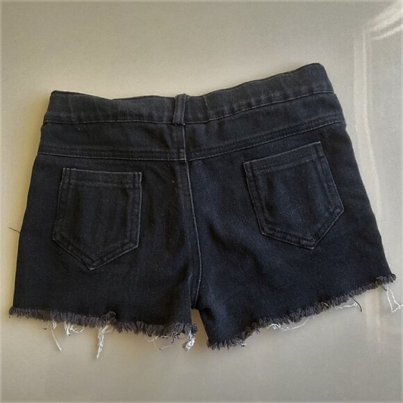 TYE DYE &  BLACK DISTRESSED  GIRLS SHORTS - Picture 4 of 9